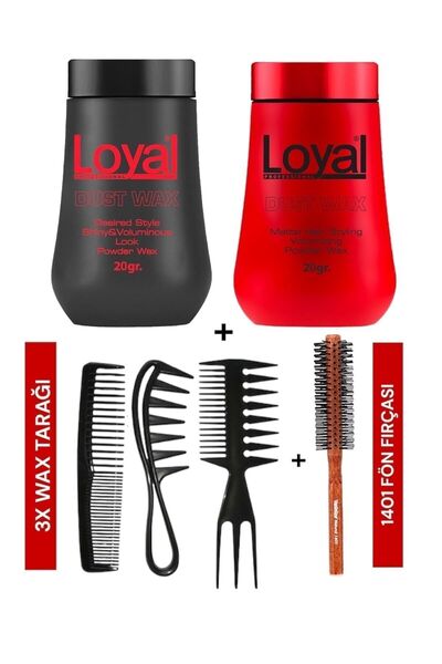Loyal Saç Şekillendirici Toz Pudra Wax Güçlü Mat ve Hacim Veren 2’li+1401 Fön...