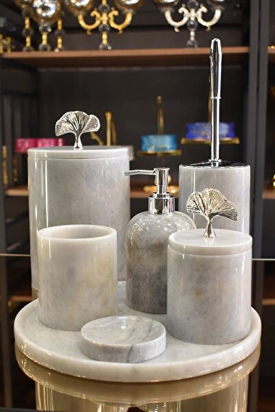 Midas Premium Mermer 7 Li Set Banyo Takımı