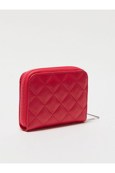 LC Waikiki Fuchsia Quilted Leather Look Women's Wallet - Lcw Accessories