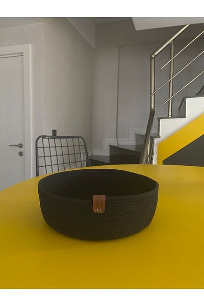 Sevdam Sepet Μαύρο Διακοσμητικό Κουτί - Πολλαπλών Χρήσεων, Κουτί αποθήκευσης, Αξεσουάρ μπάνιου