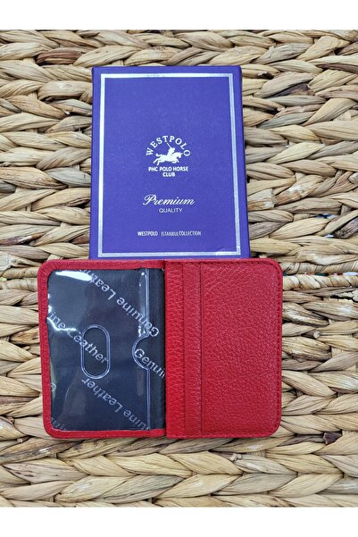 Westpolo 1026 Model Unisex Genuine Leather Card Holder