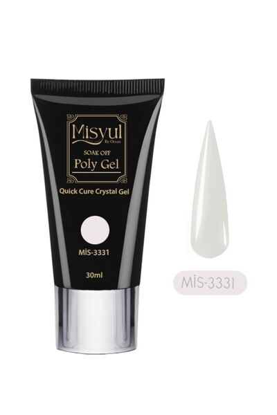 Misyul Poly Jel Protez Tırnak, Hızlı Tırnak Uzatma Polygel 30ml