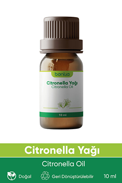 Bontia Citronella Uçucu Yağı 10 ml %100 Saf ve Doğal (Citronella Essential Oil)