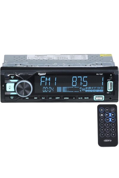 Dynamat DYNMAT Çift Usb+Sd+Fm+Bt 3 Rca İşlemcili Oto Teyp RS-75 BT