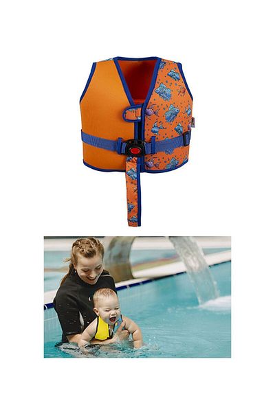 Babyjem Baby - Children's Sea Pool Swimming Vest - 1 - 5 Years - Orange