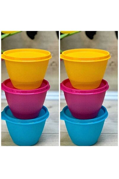 Tupperware Colorful Containers 6-Piece Refrigerator Storage Container 400 ml