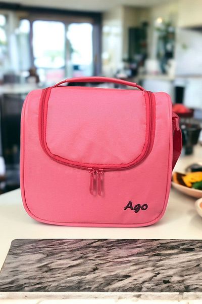 AGOÇANTA Fuchsia Hot Cold Holder Thermos Bag