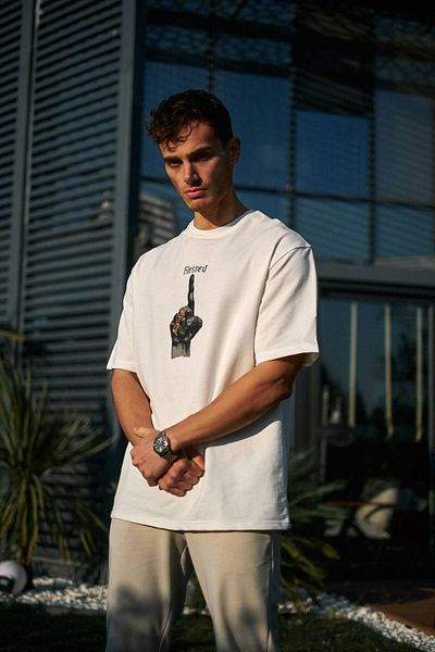 İLKCET MODA Μπλουζάκι Unisex Oversize με στάμπα