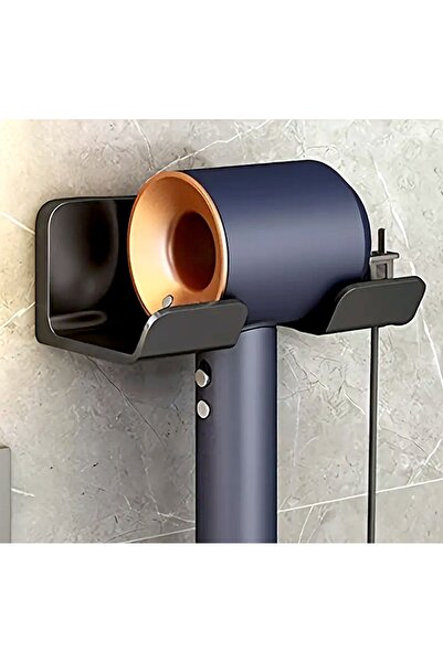 UrbanCove Co حامل مجفف الشعر، منظم مثبت على الحائط لاصق قوي مع فتحة سهلة التركيب