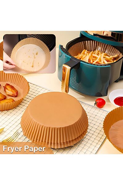 FORA 50 Pieces Airfryer Baking Paper - Air Fryer, Oil-Free Fryer