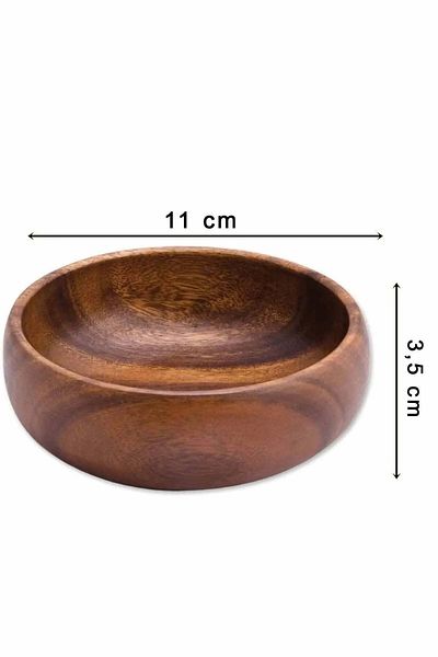 MİEN Real Acacia Snack Bowl 2 Pieces
