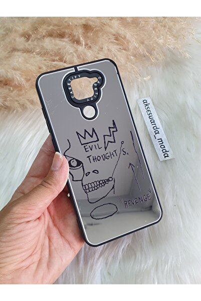 Aksesuarda Moda XİAOMİ REDMİ NOTE 9 UYUMLU AYNALI DESENLİ KILIF