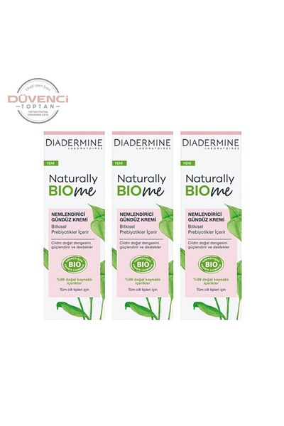 Diadermine Naturally Bio Me - 50 ml X 3 Moisturizing Day Cream