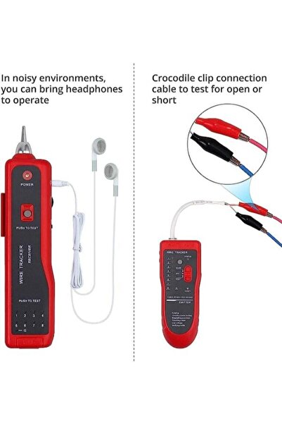 SEENERGY SE-AR868 Kablo Test Cihazı RJ11 RJ45 Cat5 Cat5E Cat6 Telefon - Network Hat Bulucu BİLİ BİLİ