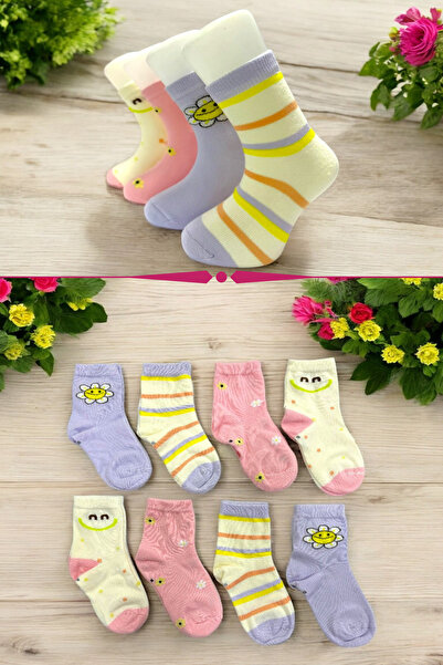 tibo 8 чифта момичешки обувки с флорални мотиви и капачки за пръсти