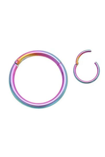 Jaida Moda Unisex HoLogram 316L SurgicaL SteeL Hinged - Ring Tragus-Helix Piercing