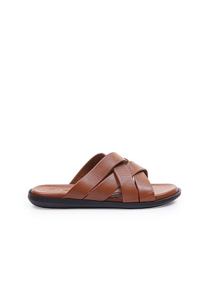 Vantaggio Ανδρικές παντόφλες Tan Leather Drift