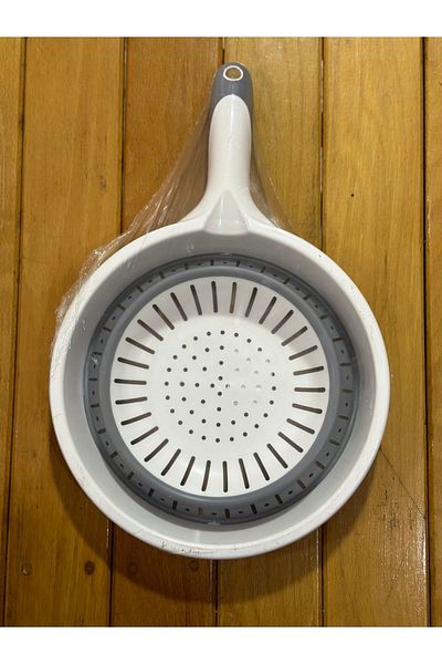 SERMER Plastart Foldable Strainer with Handle