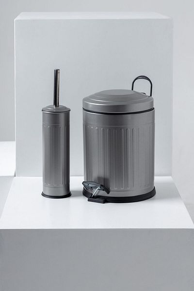 FH finehome Σετ μπάνιου Arten Vintage Grey 2 τεμαχίων