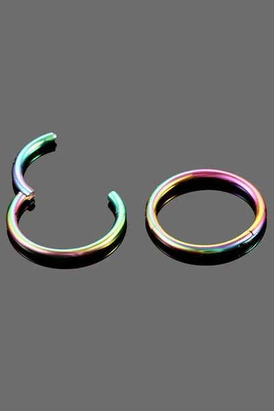 Jaida Moda Unisex HoLogram 316L SurgicaL SteeL Hinged - Ring Tragus-Helix Piercing