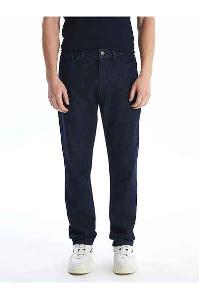 LC Waikiki LCW ECO - Pantaloni de jeans albastru închis pentru bărbați