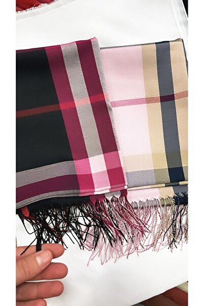 Ekose Şal roz bomboană cu model