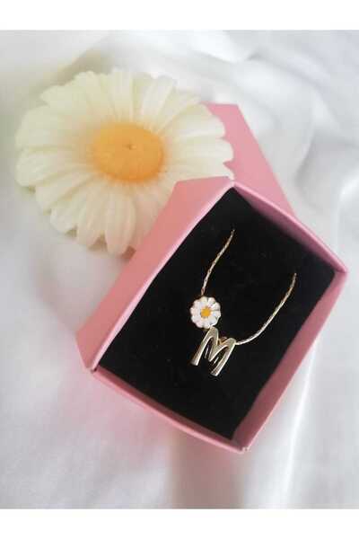 Judas Takı قلادة نسائية ذهبية صغيرة M - تصميم بالأحرف الأولى