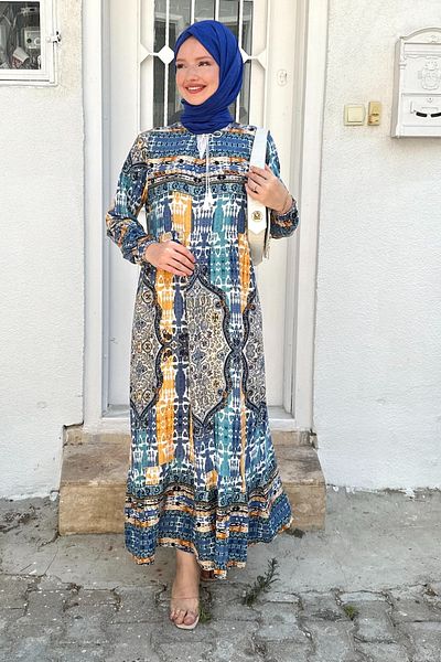 Gizce Rochie de mireasa albastra
