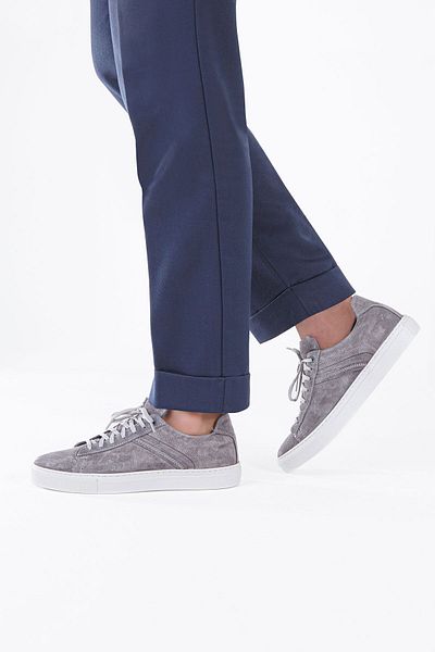 Vantaggio Men's Sneakers - Ranger Gray Suede Leather, Lace-up Shoes