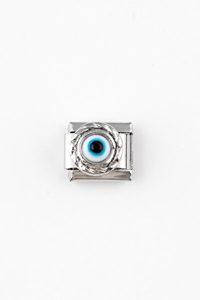 Sortie Aksesuar Nazar Boncuğu Göz Figürlü Mineli Paslanmaz Çelik Italyan Char...