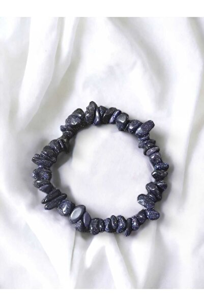 Doğaltaş سوار من الحجر المكسور باللون الأزرق الداكن مع صندوق هدايا أسود