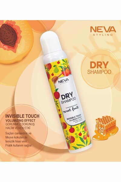 Neva Styling Kuru - Dry Şampuan SWEET FRUİT 200ml (Görünmez Dokunuş) honey-apple-pear-peach