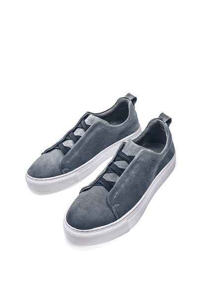 Vantaggio Ανδρικό Suede Sneaker - Nexus Grey, Elastic Shoes