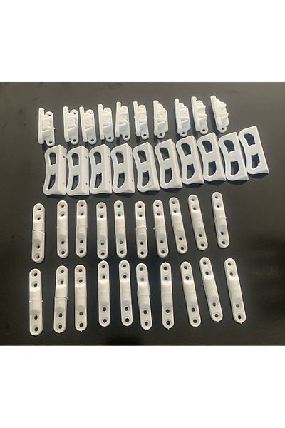 Tusem Tuse 20 Pieces Window Fly Screen Hinge, 10 Pieces Handles, 10 Pieces Snap Set