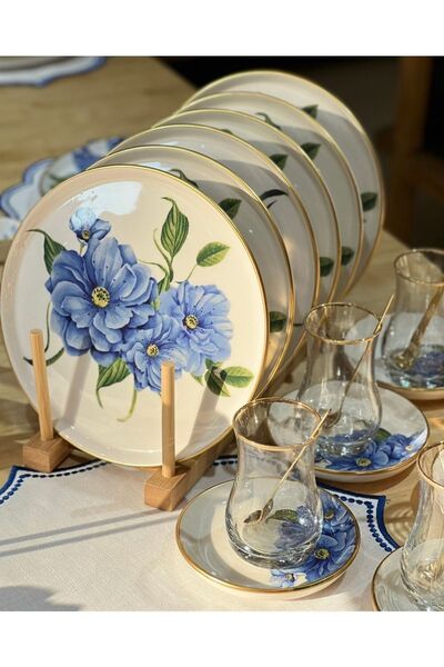 Onedekor 18 Parça Modern Ocean Pasta Çay Saati Seti