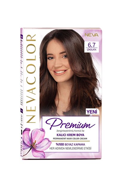 NEVA KOZMETİK Nevacolor Premium Kalıcı Krem Set Boya 6.7 Çikolata