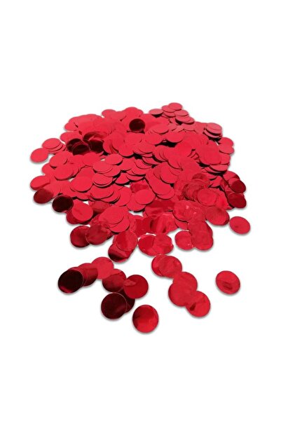 ikm balon Şeffaf Balon Içi Yuvarlak Şeklinde Pul Kırmızı Renkli Balon Konfetisi