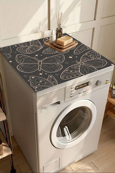 Getcarpet Πλυντήριο ρούχων - Στέγνωμα, Προστασία καλύμματος, Μαξιλαράκι, Αδιάβροχο Ματ, Αντιολισθητικό Πλέσιμο