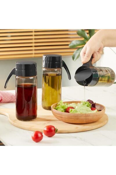 3 x 500ml Glass Oil Vinegar Sauce Bottle MIT1092