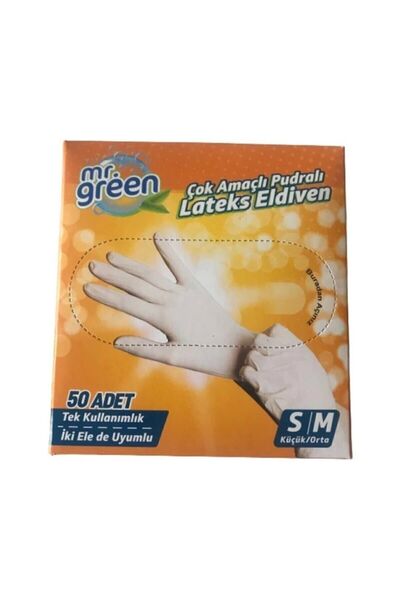 Mr Green Mr. Green Pudralı Lateks Eldiven S / M