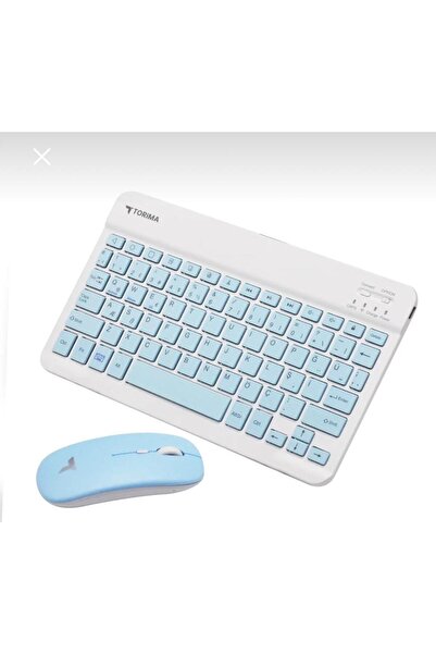 Torima Tablet , Telefon Ve Bilgisayar Için Kablosuz Şarjlı Bluetoot'lu Klavye Ve Mouse Seti