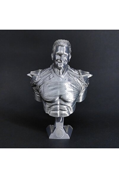 KARA 3D The Boys Homelander Büst Figür 15cm Plastik Gümüş