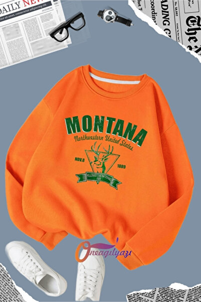oneagılyazı Montana Printed Men's Sweatshirt