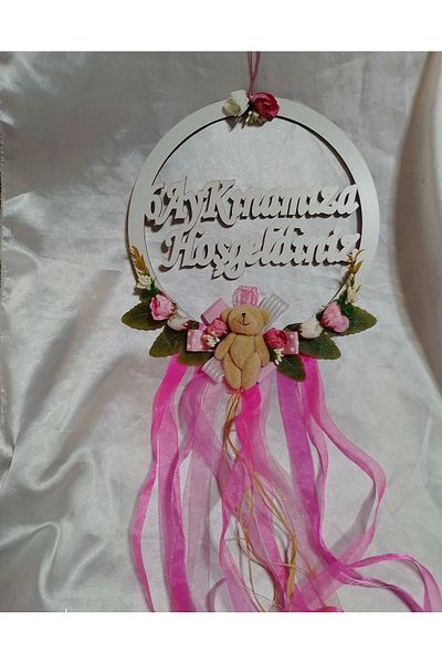 GÜVEN Welcome to Our Henna for 6 Months - Wooden Flower Decorated Door