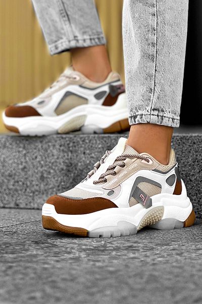 DARK SEER Ds Linda Beige Tan Damen Sneaker