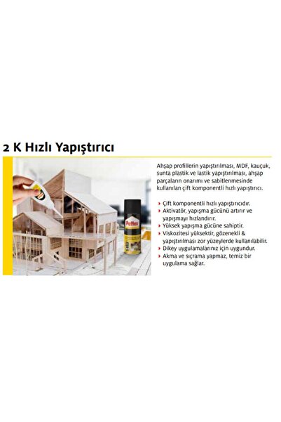 Pattex 2 K Hızlı Yapıştırıcı 400 + 70 Ml 12'li Paket Yarım Koli