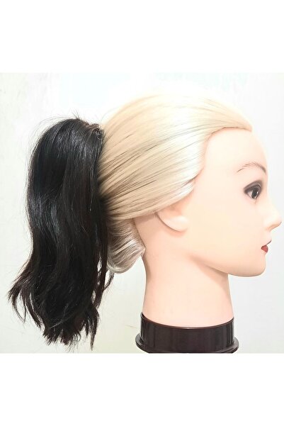İsmet peruk MANDALLI POSTİŞ GERÇEK SAÇ 24 CM