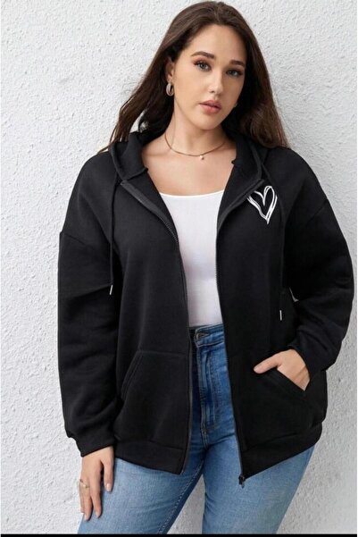 NO 601 Jachetă de vară pentru femei din țesătură subțire imprimată inimă neagră