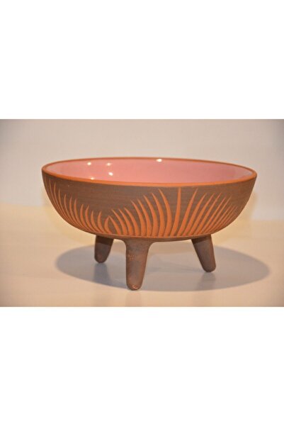 Toprak Evim 3 Ayaklı Toprak Kazımalı Otantik Kase