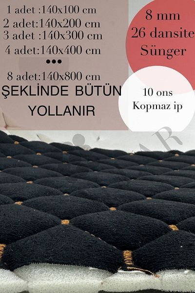 UYSALLAR SUNİ DERİ Ταπετσαρία Ραμμένο Σφουγγάρι Ύφασμα Καπιτονέ 140 εκ. Πλάτος